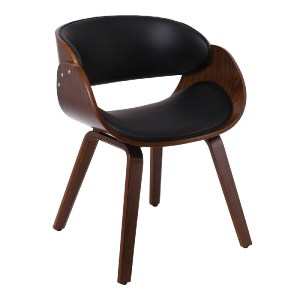 woo-33605 JOY-W ΠΟΛΥΘΡΟΝΑ ΤΡΑΠΕΖΑΡΙΑΣ ΚΑΡΥΔΙ, PU ΜΑΥΡΟ