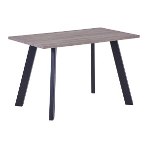 woo-34586 BAXTER ΤΡΑΠΕΖΙ ΚΟΥΖΙΝΑΣ ΤΡΑΠΕΖΑΡΙΑΣ, ΜΕΤΑΛΛΟ ΒΑΦΗ ΜΑΥΡΟ, SONOMA OAK