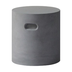 woo-34860 CONCRETE CYLINDER ΣΚΑΜΠΟ ΚΗΠΟΥ - ΒΕΡΑΝΤΑΣ, CEMENT GREY