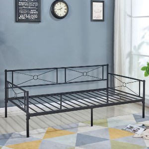 woo-35028_e-00021539_1-huge QUEEN DAYBED ΚΡΕΒΑΤΙ ΜΕΤΑΛΛΟ ΒΑΦΗ ΜΑΥΡΟ