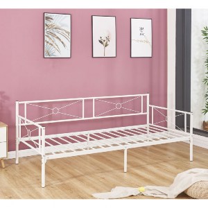 woo-35031_e-00021540_1-huge QUEEN DAYBED ΚΡΕΒΑΤΙ ΜΕΤΑΛΛΟ ΒΑΦΗ ΑΣΠΡΟ