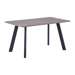 woo-35532 BAXTER ΤΡΑΠΕΖΙ ΚΟΥΖΙΝΑΣ ΤΡΑΠΕΖΑΡΙΑΣ, ΜΕΤΑΛΛΟ ΒΑΦΗ ΜΑΥΡΟ, SONOMA OAK