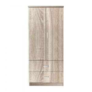 woo-35680_e-00021901-huge CLOSET ΝΤΟΥΛΑΠΑ ΔΙΦΥΛΛΗ, ΡΑΦΙ, ΘΕΣΕΙΣ ΓΙΑ ΚΡΕΜΑΣΤΡΕΣ, 2 ΣΥΡΤΑΡΙΑ, ΑΠΟΧΡΩΣΗ SONOMA