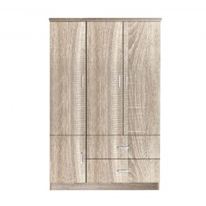 woo-35686_e-00021905-huge CLOSET ΝΤΟΥΛΑΠΑ ΤΕΤΡΑΦΥΛΛΗ, 5 ΡΑΦΙΑ, 2 ΣΥΡΤΑΡΙΑ, ΘΕΣΕΙΣ ΓΙΑ ΚΡΕΜΑΣΤΡΕΣ, ΑΠΟΧΡΩΣΗ SONOMA