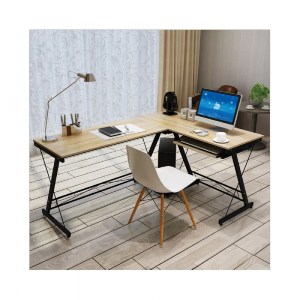 woo-35710_e-00021930-huge ΓΡΑΦΕΙΟ ΑΡΙΣΤΕΡΗ ΓΩΝΙΑ ΜΕΤΑΛΛΟ ΒΑΦΗ ΜΑΥΡΟ, ΕΠΙΦΑΝΕΙΑ ΑΠΟΧΡΩΣΗ MAPLE