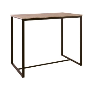 woo-36028 HENRY ΤΡΑΠΕΖΙ BAR ΜΕΤΑΛΛΟ ΒΑΦΗ ΣΚΟΥΡΟ ΚΑΦΕ - SONOMA