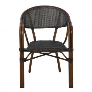 woo-36381_e-00021479_3-huge VEGERA ΠΟΛΥΘΡΟΝΑ DINING ΑΛΟΥΜΙΝΙΟ ΒΑΦΗ ΚΑΡΥΔΙ TEXTILENE ΜΑΥΡΟ