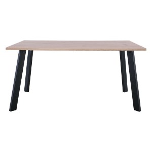 woo-37988 BAXTER ΤΡΑΠΕΖΙ ΚΟΥΖΙΝΑΣ ΤΡΑΠΕΖΑΡΙΑΣ, ΜΕΤΑΛΛΟ ΒΑΦΗ ΜΑΥΡΟ, SONOMA