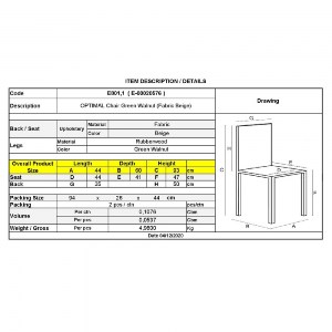 woo-38215_e-00020576_9-huge OPTIMAL ΚΑΡΕΚΛΑ ΑΠΟΧΡΩΣΗ G.WALNUT, ΥΦΑΣΜΑ ΜΠΕΖ