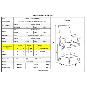 woo-38347_e-00016923_9-huge BF3600 ΠΟΛΥΘΡΟΝΑ ΔΙΕΥΘΥΝΤΗ ΜΕΤΑΛΛΟ ΒΑΣΗ ΧΡΩΜΙΟ, PU ΜΑΥΡΟ