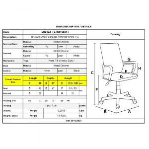woo-38348_e-00016924_9-huge BF3600 ΠΟΛΥΘΡΟΝΑ ΔΙΕΥΘΥΝΤΗ ΜΕΤΑΛΛΟ ΒΑΣΗ ΧΡΩΜΙΟ, PU ΑΣΠΡΟ