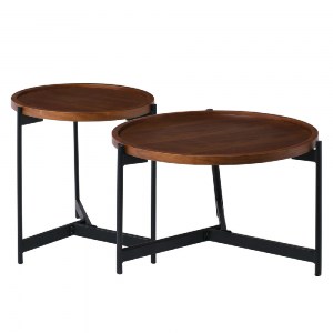 woo-39147_e-00022878-huge TOSS SET-2 ΤΡΑΠΕΖΑΚΙΑ ΣΑΛΟΝΙΟΥ, ΚΑΘΙΣΤΙΚΟΥ ΜΕΤΑΛΛΟ ΒΑΦΗ ΜΑΥΡΟ, ΑΠΟΧΡΩΣΗ ΚΑΡΥΔΙ