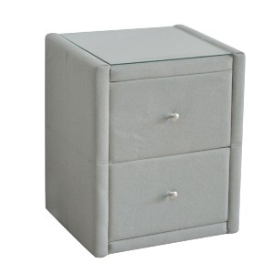 woo-39237 WILTON ΚΟΜΟΔΙΝΟ ΥΦΑΣΜΑ GREY STONE ΜΕ ΠΡΟΣΤΑΤΕΥΤΙΚΟ ΓΥΑΛΙ ΕΠΙΦΑΝΕΙΑΣ
