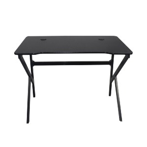 woo-39424 GAMING ΓΡΑΦΕΙΟ 100X60CM ΜΕΤΑΛΛΟ ΒΑΦΗ ΜΑΥΡΟ