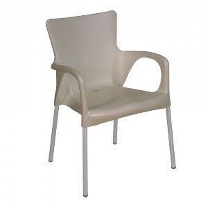woo-39505_e-00023119-huge LARA ΠΟΛΥΘΡΟΝΑ DINING ΣΤΟΙΒΑΖΟΜΕΝΗ, ALU SILVER, PP - UV PROTECTION ΑΠΟΧΡΩΣΗ TORTORA