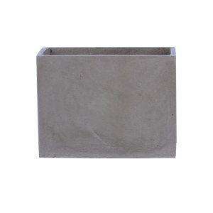 woo-39585 FLOWER POT-2 CEMENT GREY 60X30X45CM