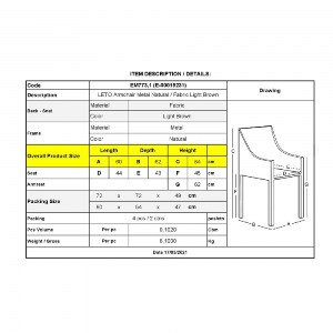 woo-40026_e-00019231_9-huge LETO ΠΟΛΥΘΡΟΝΑ ΤΡΑΠΕΖΑΡΙΑΣ ΚΟΥΖΙΝΑΣ, ΜΕΤΑΛΛΟ ΒΑΦΗ ΦΥΣΙΚΟ, ΥΦΑΣΜΑ ΑΝΟΙΧΤΟ ΚΑΦΕ