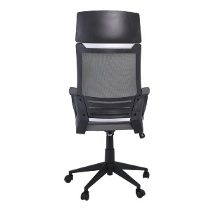 woo-40362 BF2500 ΠΟΛΥΘΡΟΝΑ ΓΡΑΦΕΙΟΥ ΔΙΕΥΘΥΝΤΗ MESH ΜΑΥΡΟ - PU ΓΚΡΙ