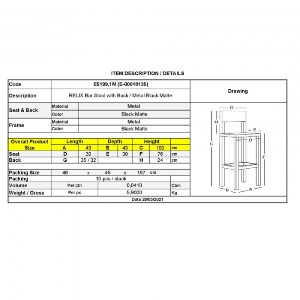 woo-40668_e-00018135_9-huge RELIX ΣΚΑΜΠΟ BAR ΜΕ ΠΛΑΤΗ, ΜΕΤΑΛΛΟ ΒΑΦΗ ΜΑΥΡΟ MATTE