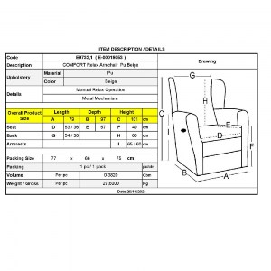 woo-40828_e-00019053_9-huge COMFORT ΠΟΛΥΘΡΟΝΑ RELAX ΣΑΛΟΝΙΟΥ - ΚΑΘΙΣΤΙΚΟΥ, PU ΜΠΕΖ