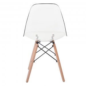 woo-41053 ART WOOD ΚΑΡΕΚΛΑ ΤΡΑΠΕΖΑΡΙΑΣ - ΚΟΥΖΙΝΑΣ, ΠΟΔΙΑ ΟΞΙΑ, ΚΑΘΙΣΜΑ PET CLEAR - 1 STEP K/D