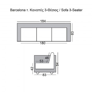 woo-41489_e-00019318_9-huge BARCELONA Τ. ΚΑΝΑΠΕΣ ΣΑΛΟΝΙΟΥ ΚΑΘΙΣΤΙΚΟΥ 3ΘΕΣΙΟΣ INOX - PU ΜΑΥΡΟ