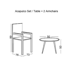 woo-41536_e-00022171_9-huge ACAPULCO SET ΚΗΠΟΥ - ΒΕΡΑΝΤΑΣ: ΤΡΑΠΕΖΙ + 2 ΠΟΛΥΘΡΟΝΕΣ ΜΕΤΑΛΛΟ ΜΑΥΡΟ / RATTAN ΜΑΥΡΟ