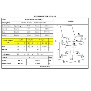 woo-41552 BF2120-S ΠΟΛΥΘΡΟΝΑ ΓΡΑΦΕΙΟΥ ΑΣΠΡΟ - ΜΕΤΑΛΛΟ ΒΑΣΗ ΧΡΩΜΙΟ MESH ΡΟΖ