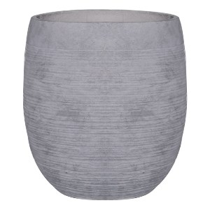 woo-41751 FLOWER POT-8 ΑΠΟΧΡΩΣΗ LIGHT GREY WASH