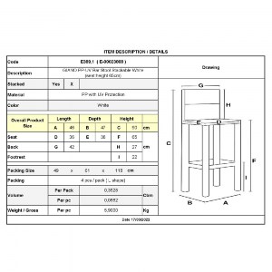 woo-42520_e-00023808_9-huge GIANO ΣΚΑΜΠΟ BAR ΜΕ ΠΛΑΤΗ, PP-UV ΑΣΠΡΟ, ΣΤΟΙΒΑΖΟΜΕΝΟ ΥΨΟΣ ΚΑΘΙΣΜΑΤΟΣ 65CM (ΣΥΣΚ.4)