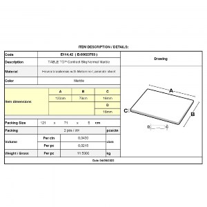 woo-42904_e-00023703_9-huge CONTRACT SLIQ NORMAL ΕΠΙΦΑΝΕΙΑ ΤΡΑΠΕΖΙΟΥ, ΑΠΟΧΡΩΣΗ MARBLE