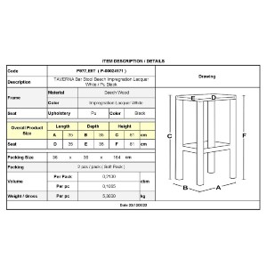 woo-43521_r-00024171_9-huge ΤΑΒΕΡΝΑΣ ΣΚΑΜΠΟ BAR, ΟΞΙΑ ΒΑΦΗ ΕΜΠΟΤΙΣΜΟΣ ΛΑΚΑ ΑΣΠΡΟ, ΚΑΘΙΣΜΑ PU ΜΑΥΡΟ