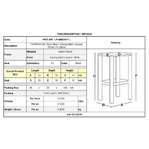 woo-43521_r-00024171_9-huge ΤΑΒΕΡΝΑΣ ΣΚΑΜΠΟ BAR, ΟΞΙΑ ΒΑΦΗ ΕΜΠΟΤΙΣΜΟΣ ΛΑΚΑ ΑΣΠΡΟ, ΚΑΘΙΣΜΑ PU ΜΑΥΡΟ