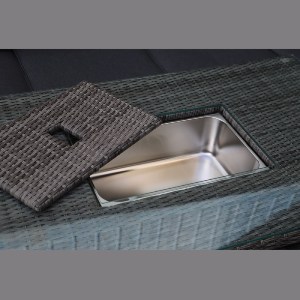 woo-43878 BOOZER SET ΣΑΛΟΝΙ-ΤΡΑΠΕΖΑΡ.ALU ΤΡΑΠΕΖΙ ΑΝΥΨΟΥΜΕΝΟ+2Τ 3Θ ΓΩΝΙΑ +2Τ ΣΚΑΜΠΟ, ΓΚΡΙ - ΑΝΘΡΑΚΙ