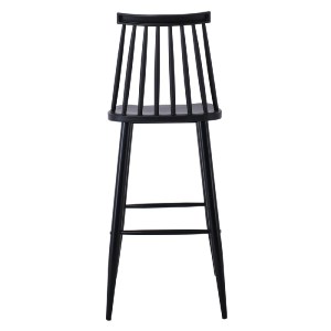 woo-44236 LAVIDA ΣΚΑΜΠΟ BAR ΜΕ ΠΛΑΤΗ, ΜΕΤΑΛΛΟ ΒΑΦΗ ΜΑΥΡΟ, PP ΜΑΥΡΟ