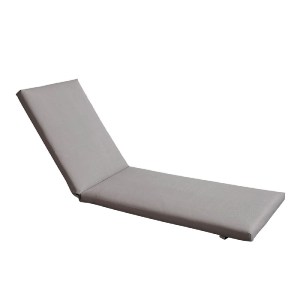 woo-44251 SUNLOUNGER ΜΑΞΙΛΑΡΙ ΞΑΠΛΩΣΤΡΑΣ TEXTILENE ΓΚΡΙ ΜΕ ΦΕΡΜΟΥΑΡ & VELCRO (FOAM+POLYESTER)