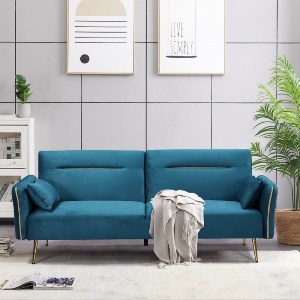 woo-44336 FLICK ΚΑΝΑΠΕΣ - ΚΡΕΒΑΤΙ ΣΑΛΟΝΙΟΥ - ΚΑΘΙΣΤΙΚΟΥ, 3ΘΕΣΙΟΣ ΥΦΑΣΜΑ VELURE PETROL