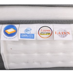 woo-44648 ΣΤΡΩΜΑ POCKET SPRING 5-ZONE GEL MEMORY FOAM + LATEX, ΜΟΝΗΣ ΟΨΗΣ (2)