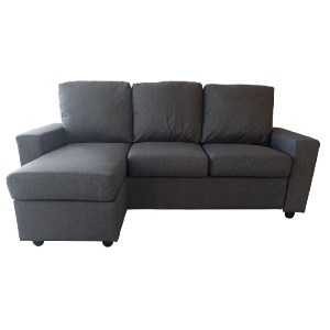 woo-44740 PORTLAND ΚΑΝΑΠΕΣ ΣΑΛΟΝΙΟΥ - ΚΑΘΙΣΤΙΚΟΥ, ΓΩΝΙΑ ΑΝΑΣΤΡΕΨΙΜΟΣ ΥΦΑΣΜΑ ΓΚΡΙ