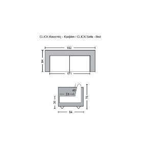 woo-45049_e-00024466_9-huge CLICK ΚΑΝΑΠΕΣ - ΚΡΕΒΑΤΙ ΣΑΛΟΝΙΟΥ - ΚΑΘΙΣΤΙΚΟΥ, ΥΦΑΣΜΑ SUEDE ΓΚΡΙ