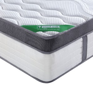 woo-45326 ΣΤΡΩΜΑ POCKET SPRING 5-ZONE GEL MEMORY FOAM+LATEX, ROLL PACK(4)