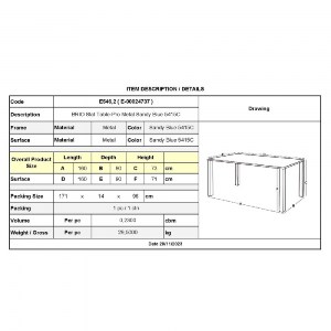 woo-45366_e-00024737_9-huge BRIO SLAT ΤΡΑΠΕΖΙ-PRO ΚΗΠΟΥ - ΒΕΡΑΝΤΑΣ, ΜΕΤΑΛΛΟ ΒΑΦΗ SANDY BLUE 5415C