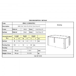 woo-45368_e-00024739_9-huge BRIO FLAT ΤΡΑΠΕΖΙ-PRO ΚΗΠΟΥ - ΒΕΡΑΝΤΑΣ, ΜΕΤΑΛΛΟ ΒΑΦΗ COOL GREY 4C