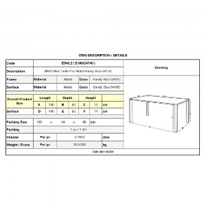 woo-45369_e-00024740_9-huge BRIO FLAT ΤΡΑΠΕΖΙ-PRO ΚΗΠΟΥ - ΒΕΡΑΝΤΑΣ, ΜΕΤΑΛΛΟ ΒΑΦΗ SANDY BLUE 5415C