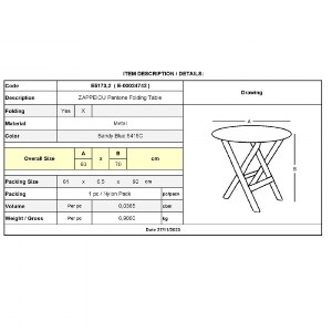 woo-45371_e-00024742_9-huge ΖΑΠΠΕΙΟΥ PANTONE ΤΡΑΠΕΖΙ ΠΤΥΣΣΟΜΕΝΟ, ΜΕΤΑΛΛΟ ΒΑΦΗ SANDY BLUE 5415C