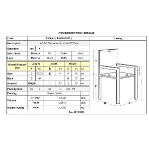 woo-45522_e-00024357_9-huge LARA-II ΠΟΛΥΘΡΟΝΑ DINING ΣΤΟΙΒΑΖΟΜΕΝΗ, ALU SILVER, PP ΜΠΛΕ