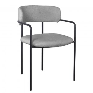 woo-45631 GILLAN ΠΟΛΥΘΡΟΝΑ ΜΕΤΑΛΛΟ ΒΑΦΗ ΜΑΥΡΟ, ΥΦΑΣΜΑ TEDDY, ΑΠΟΧΡΩΣΗ ΓΚΡΙ