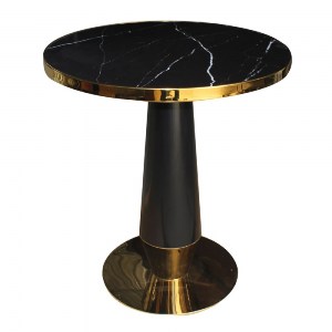 woo-45683 OLIVE ΤΡΑΠΕΖΙ ΒΑΦΗ ΜΑΥΡΟ-GOLD, ΕΠΙΦΑΝΕΙΑ SINTERED STONE BLACK MARBLE