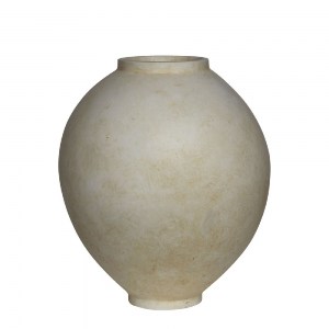 woo-45691 VASE-1 ΒΑΖΟ CEMENT, ΑΠΟΧΡΩΣΗ BEIGE Φ55X55CM