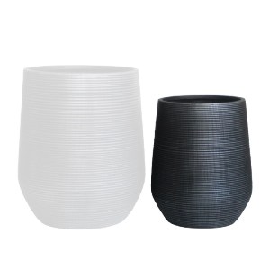 woo-45753 FLOWER POT-17 Φ45X50CM, CEMENT ΑΠΟΧΡΩΣΗ ANTHRACITE